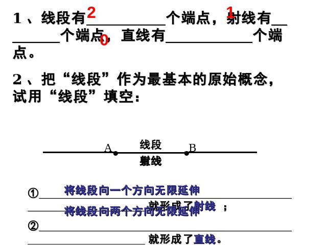 初一上册数学精品课件《4.2直线射线线段》ppt第7页