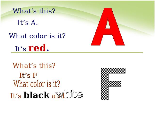 初一上册英语What color is it英语公开课第3页