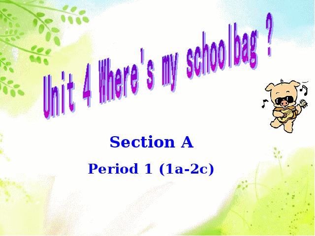 初一上册英语英语Unit4 Where's my schoolbag原创下载第1页