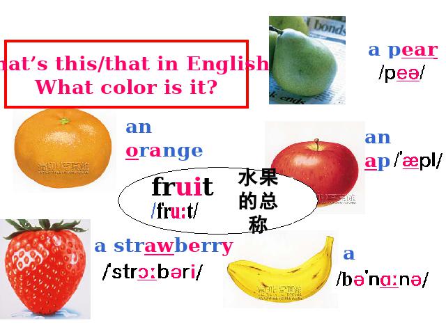 初一上册英语Unit6 Do you like bananas Section A 1a-2c 第4页