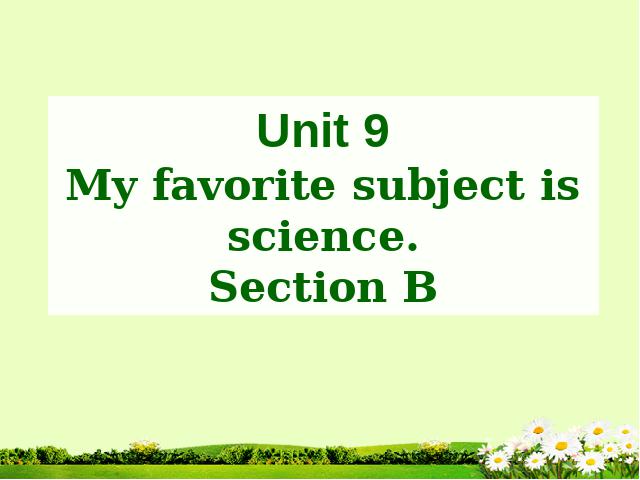 初一上册英语Unit9 My favorite subject is science 第1页