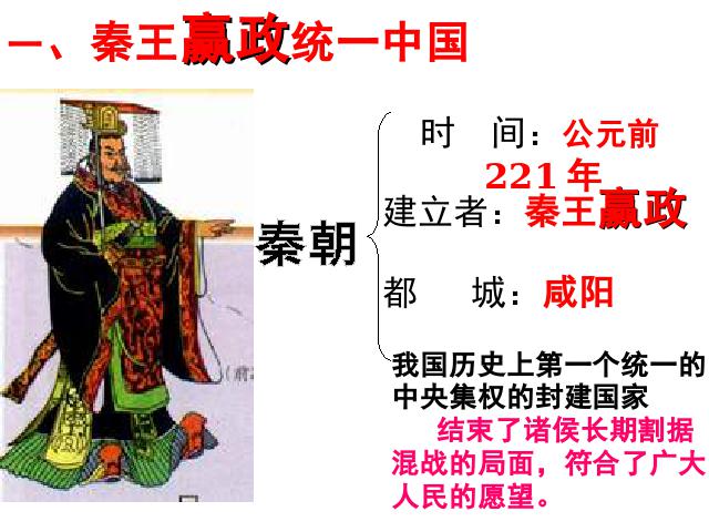 初一上册历史第9课秦统一中国历史公开课第7页