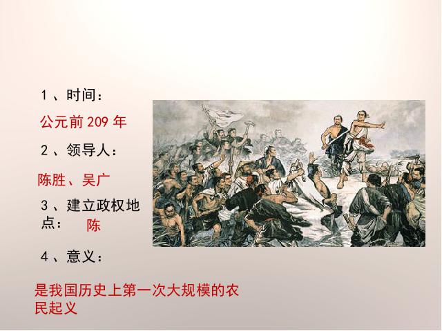 初一上册历史新历史原创《第10课:秦末农民大起义》第10页