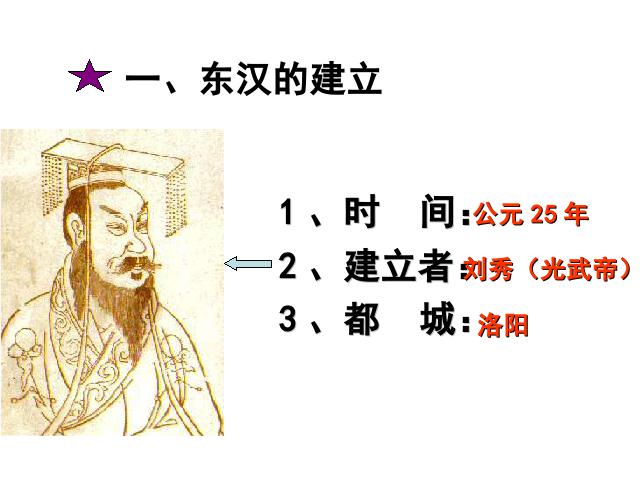 初一上册历史历史《第13课:东汉的兴亡》第4页