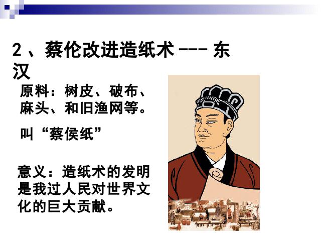 初一上册历史《第15课:两汉的科技和文化》(历史）第7页