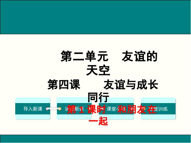 初一上册道德与法治《4.1和朋友在一起》(2016新道德与法治)第1页