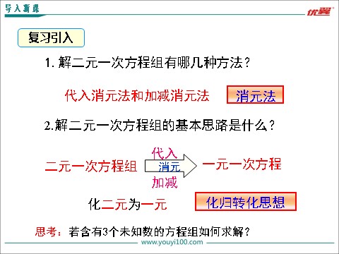 初一下册数学（湘教版）1.4 三元一次方程组第3页