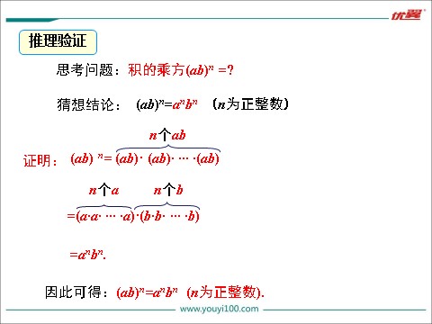 初一下册数学（湘教版）2.1.2 0w第2课时 积的乘方第7页