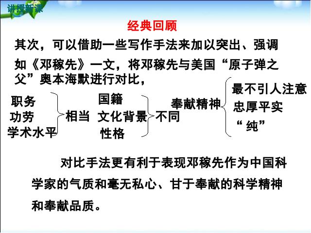 初一下册语文新语文《写出人物的精神》第9页