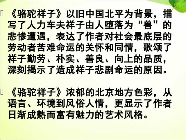 初一下册语文语文《骆驼祥子》:圈点与批注第9页