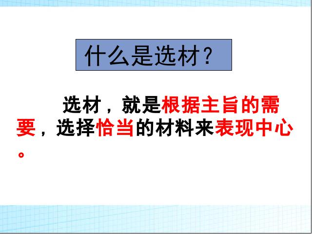 初一下册语文新语文《写作:怎样选材》第3页