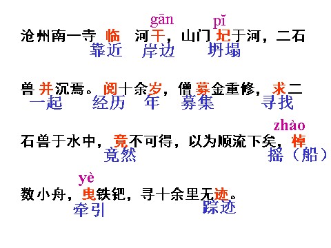 初一下册语文河中石兽1第6页