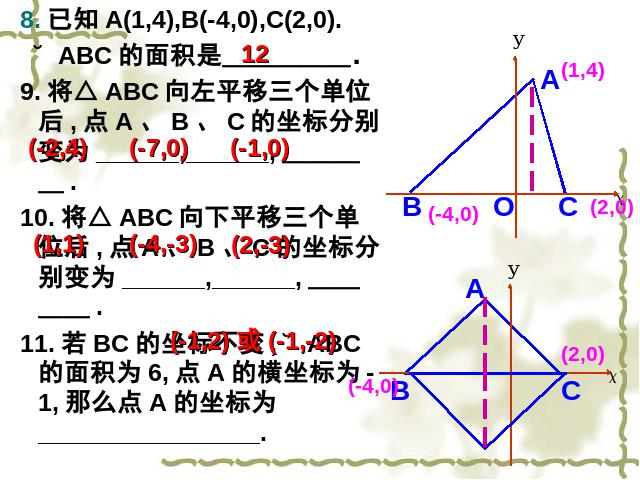 初一下册数学课件《平面直角坐标系复习、复习题7》ppt第10页