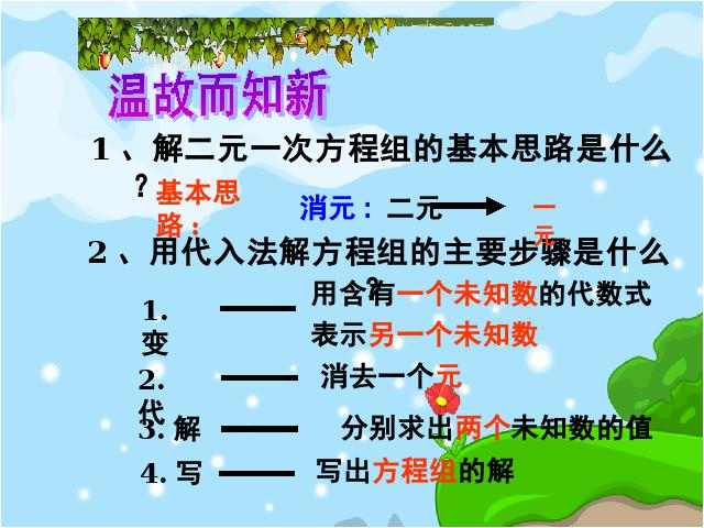 初一下册数学《8.2加减消元法解二元一次方程组》(数学)第2页