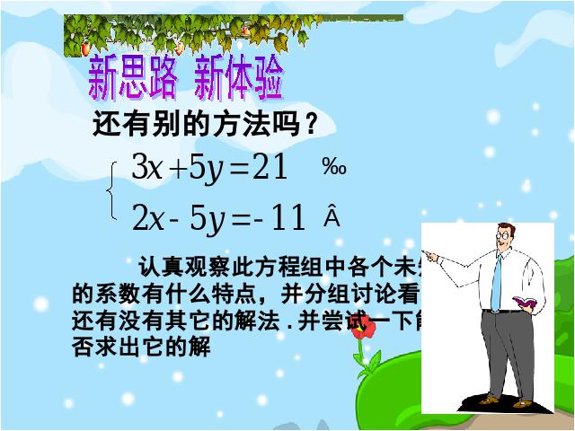 初一下册数学《8.2加减消元法解二元一次方程组》(数学)第4页