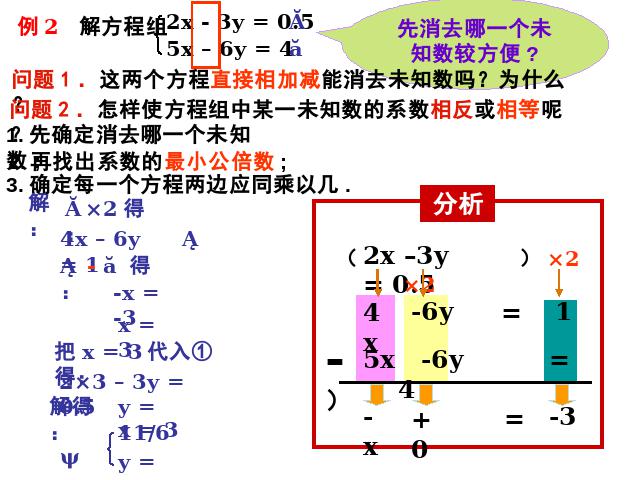 初一下册数学数学《8.2消元法解二元一次方程组》（）第8页