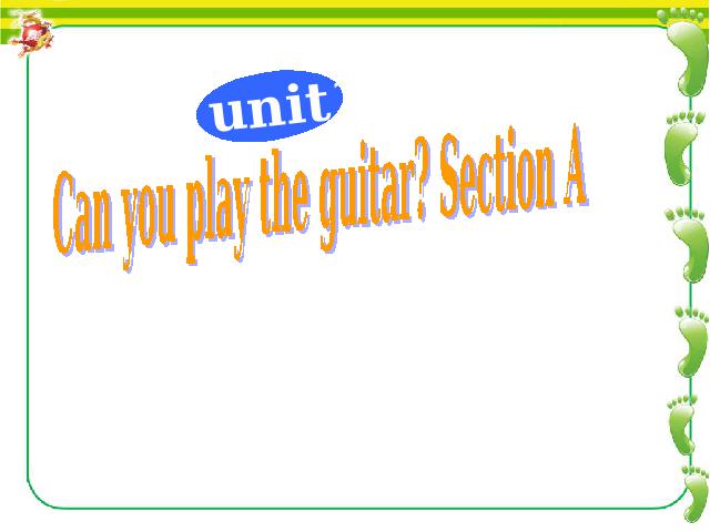 初一下册英语PEP《Unit1 Can you play the guitar》英语第1页