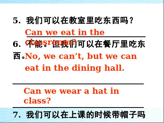 初一下册英语ppt《unit4 Don’t eat in class》课件第5页