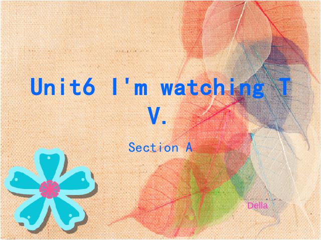 初一下册英语《unit6 I’m watching TV》第1页