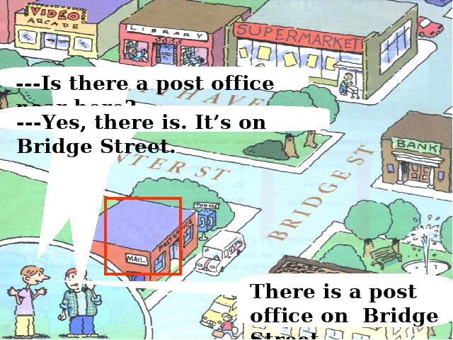 初一下册英语《unit8 Is there a post office near here》英语第3页