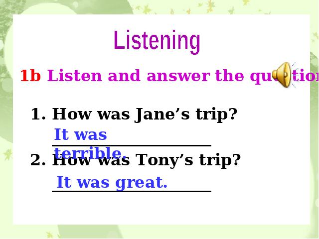 初一下册英语PEP《unit11 How was yourschool trip》()第5页