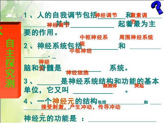 初一下册生物初中生物ppt《4.6.2神经系统的组成》课件第8页