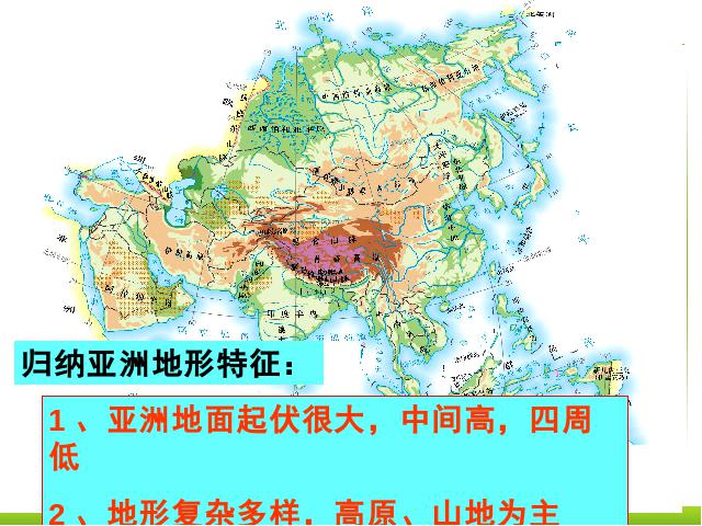 初一下册地理《亚洲6.2自然环境》地理第8页