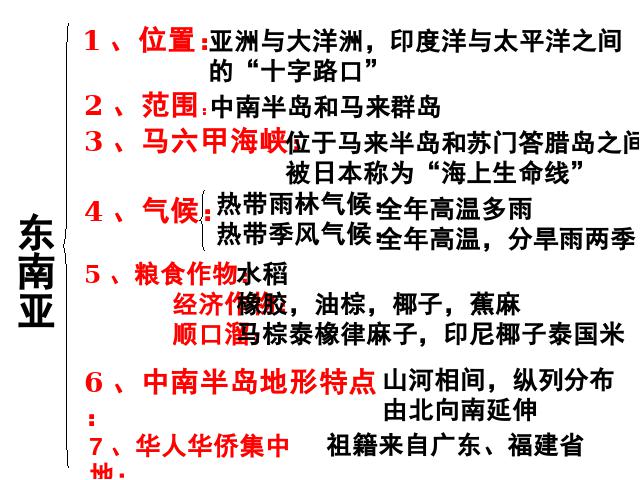 初一下册地理地理《期末总复习资料》（）第2页