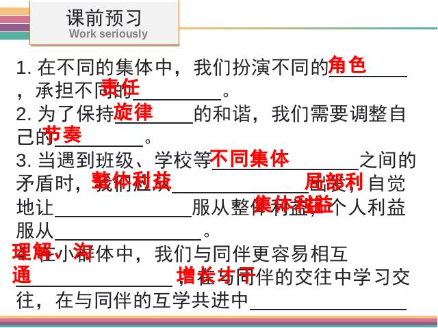 初一下册道德与法治道德与法治精品《7.2节奏与旋律》第4页