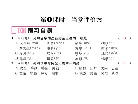 初二上册语文6 我的母亲 （共25张PPT）第7页