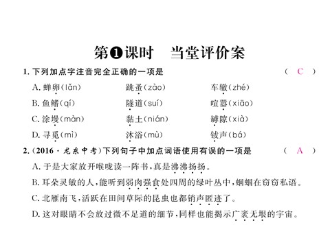 初二上册语文19    蝉 （共19张PPT）第5页