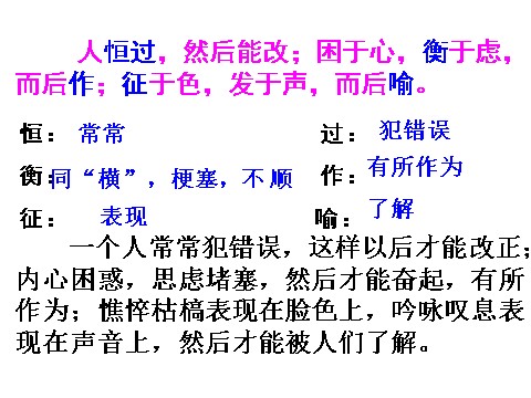 初二上册语文生于忧患，死于安乐 5第9页