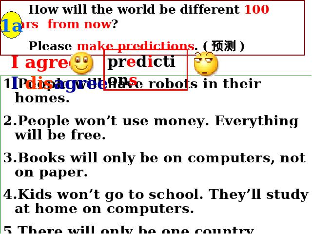 初二上册英语英语教研课pptUnit7 Will people have robots课件第9页