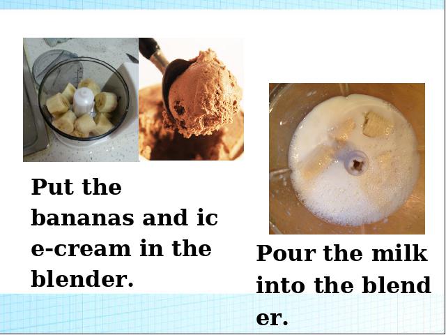 初二上册英语How do you make a banana milk shake Section A ppt第5页