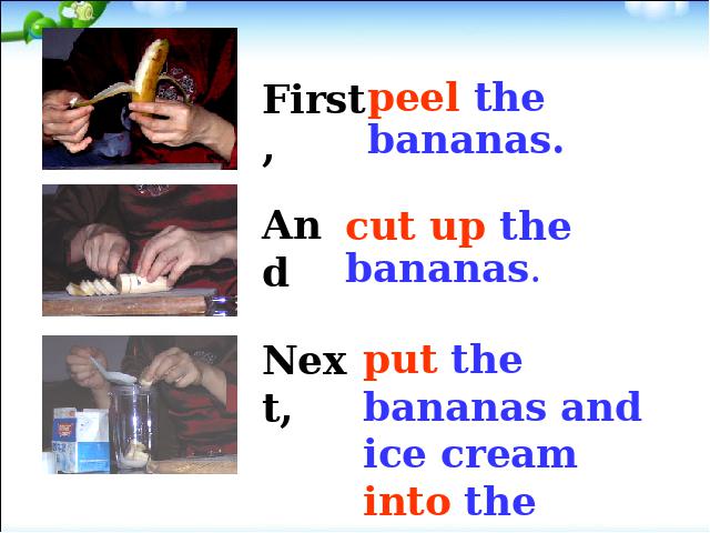 初二上册英语ppt Unit8 How do you make a banana milk shake 课件第7页