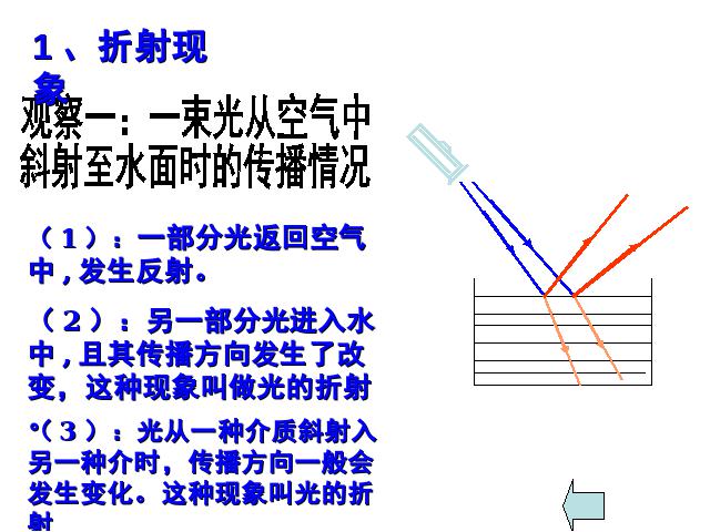 初二上册物理课件4.4光的折射原创ppt（物理）第6页