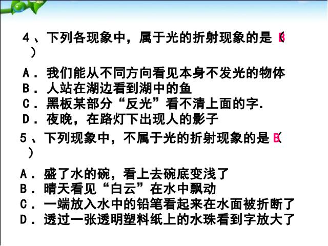 初二上册物理物理4.4光的折射精品第9页