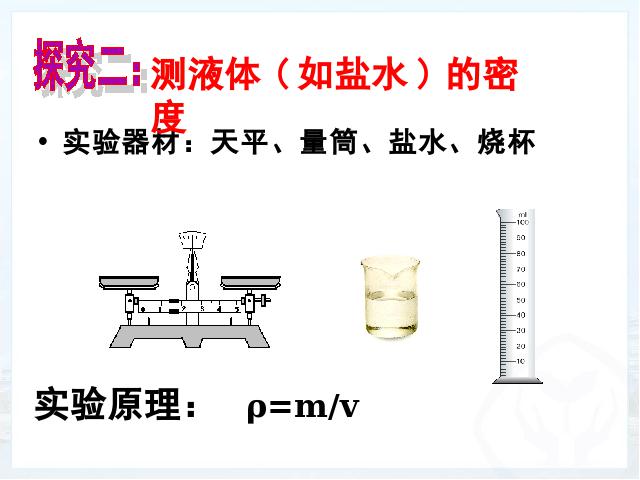 初二上册物理6.3测量物质的密度物理公开课第10页