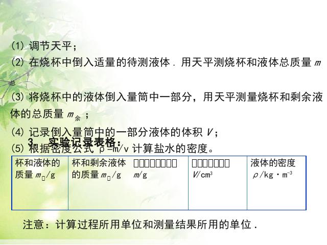 初二上册物理物理6.3测量物质的密度上课下载第9页