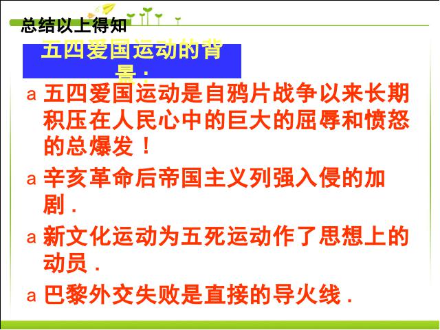 初二上册历史五四爱国运动和中国共产党的成立优质课第6页