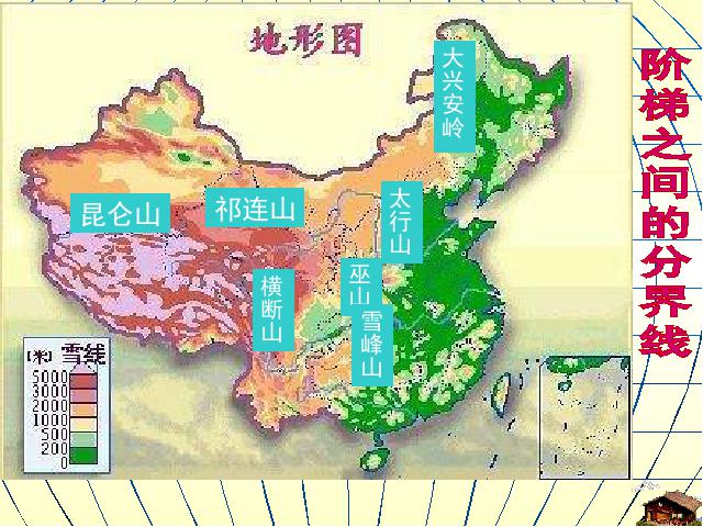 初二上册地理中国的自然环境第1节地形和地势ppt比赛获奖教学课件第8页