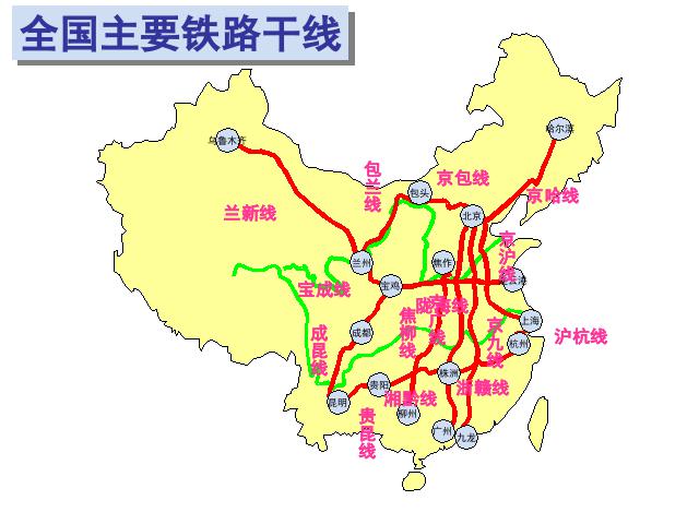 初二上册地理地理中国的经济发展交通运输ppt原创课件（）第7页