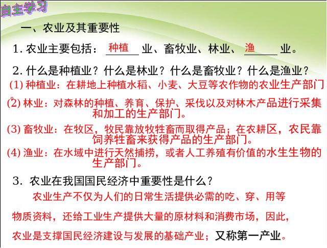 初二上册地理中国的经济发展农业地理公开课第5页