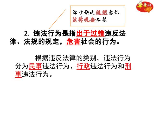 初二上册道德与法治《法不可违》(道德与法治)第6页