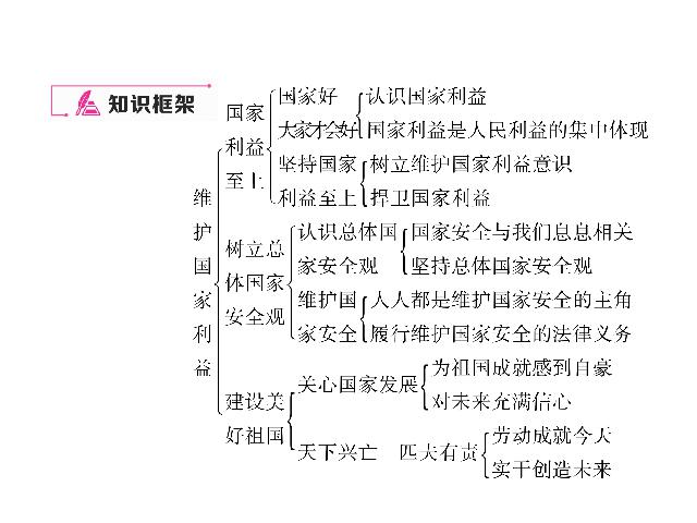 初二上册道德与法治道德与法治《维护国家利益总复习》第2页