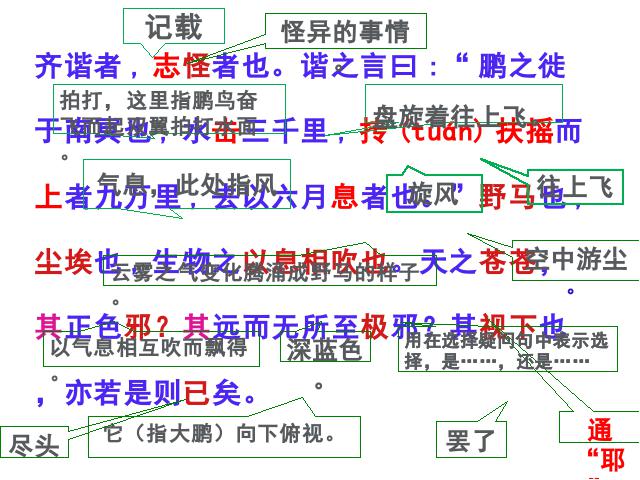 初二下册语文新语文公开课《北冥有鱼》第6页