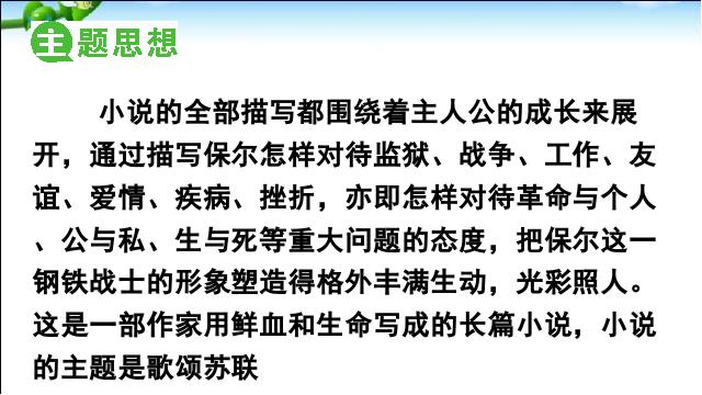 初二下册语文公开课《《钢铁是怎样炼成的》:摘抄和做笔记》第4页