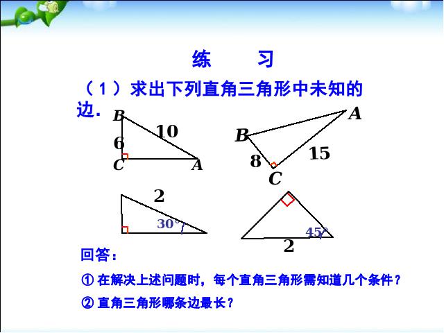 初二下册数学数学《17.1勾股定理第二课时》第5页