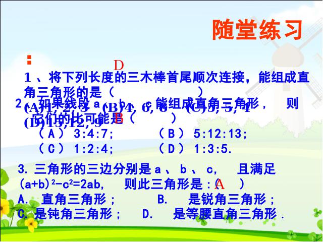 初二下册数学数学《17.2勾股定理的逆定理》第6页