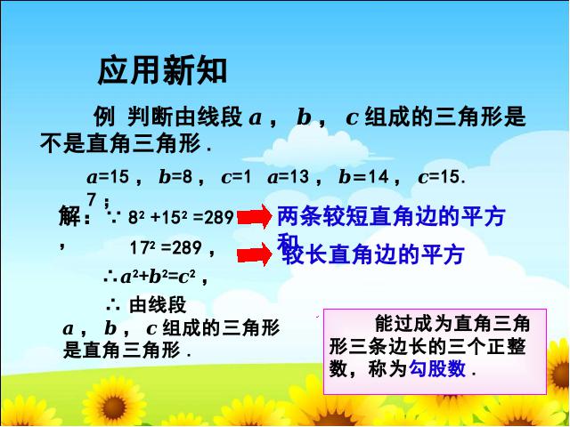 初二下册数学数学《17.2勾股定理的逆定理第2课时》第9页